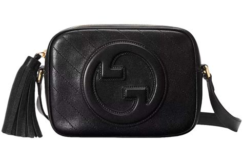 Gucci Blondie small shoulder bag in black leather 